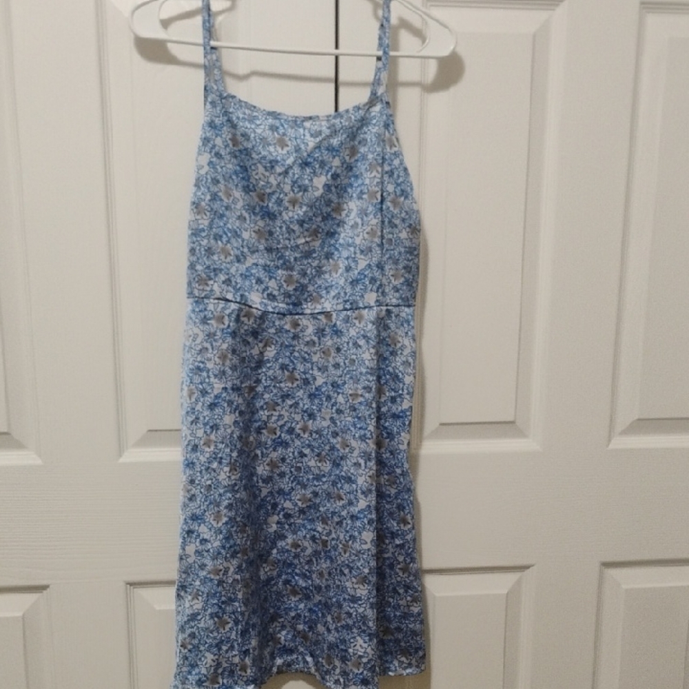 Vero Moda Blue Floral Patterned Dress, Medium